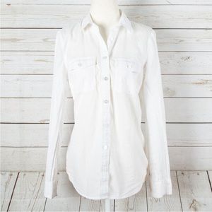 Lift White Button Up Blouse